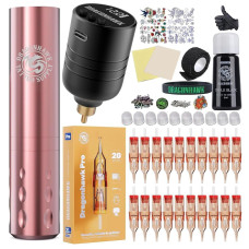 Dragonhawk Tattoo Gun Kit S6 Pro Wireless Tattoo Machine Complete Kit Beginner Open Box