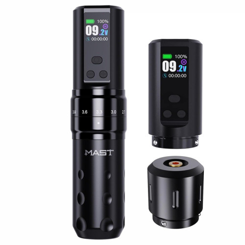Mast Fold2 Pro Tattoo Gun, Wireless Rotary Pen Machine, 2 Batteries 2,000mAh Open Box