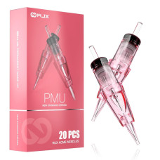 Wjx Pro Tattoo Cartridges 1RL 0.25MM Standard Round Liner 20Pcs Pink Needles