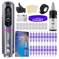 Mast Tattoo Archer2 Wireless Tattoo Gun Kit Rotary Battery Pen with Mcore-R1