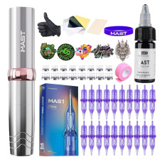 Mast Tattoo P10 Pro Cordless Tattoo Gun Kit 118g Lightweight Rotary 2-10V