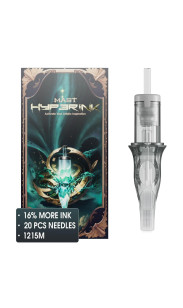 Mast Hyperink Tattoo Cartridges 1215M Magnum, Larger Ink Storage Tattoo Needles