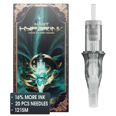 Mast Hyperink Tattoo Cartridges 1215M Magnum, Larger Ink Storage Tattoo Needles