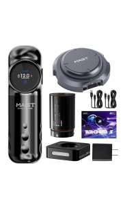 Mast Archer S Max Wireless Tattoo Gun Pen Machine, Pro Cartridges Tattoo Machine 