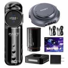 Mast Archer S Max Wireless Tattoo Gun Pen Machine, Pro Cartridges Tattoo Machine 