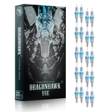 Dragonhawk Yue Disposable Tattoo Needles - 20Pcs 1005RM Round/Curved Magnum