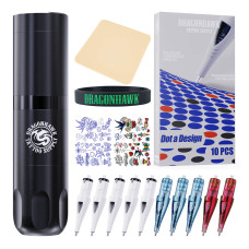 Tattoo Kit Dragonhawk X3 Wireless Tattoo Machine Starter Bundle