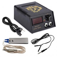 Tattoo Kit Romlon Digital with Clip Cord and Tattoo Foot Pedal Open Box