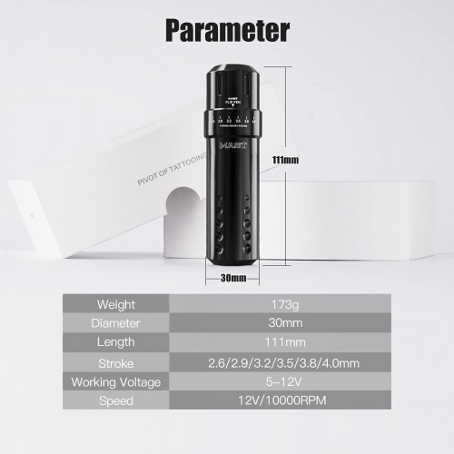 Mast Flip Rotary Tattoo Pen Machine Kit Wireless Power Battery Supply Needles