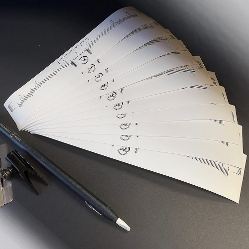 Ink Permanent Waterproof Eyebrow Mapping Pencils for Permanent Makeup, Microblading