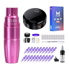Mast Tour Tattoo Pen Tattoo Machine Power Supply Cartridges Needles Kit Halo Open Box