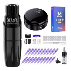Mast Tour Tattoo Pen Machine Power Supply Cartridges New Kit Halo Open Box