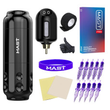 Mast Sensor Tattoo Pen Machine with Wireless T4 Battery Power Supply - 4.0mm Stroke 