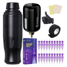 Mast Sensor2 Wireless Tattoo Gun Pen Machine Kit Cartridges Power Supply