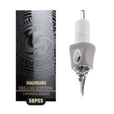 Dragonhawk Glide Extra Smooth Tattoo Cartridges, 50 Count, Round Liner 0401RL