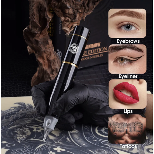 Dragonhawk Cordless Tattoo Machine Gun Pen Wirelss Battery for Permanent Makeup
